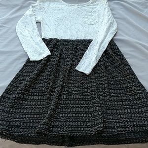 Girls Xhilaration brand L (10/12) LS T-shirt Dress